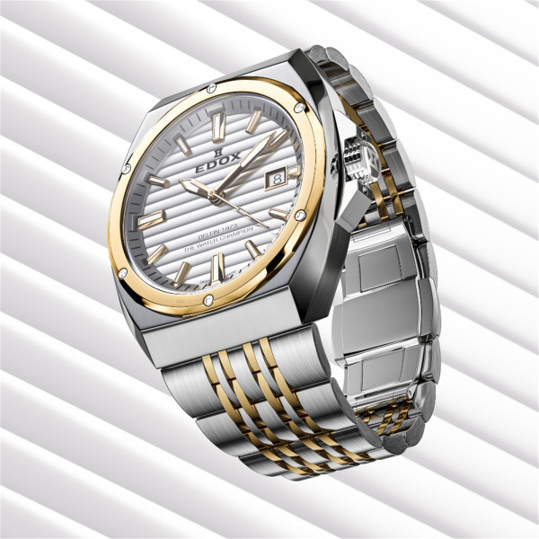 Edox Delfin 1973 Date 53032-357JM-AID