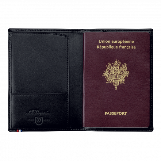 Калъф за паспорт S.T.Dupont LINE D PASSPORT COVER BLACK 180012