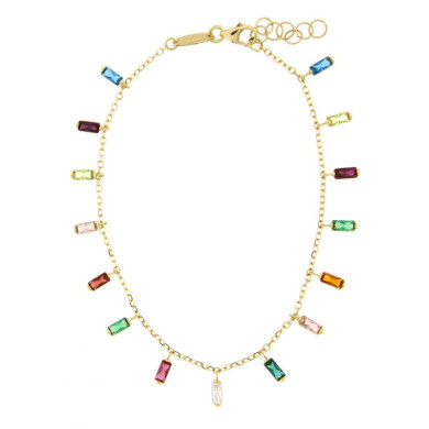 CARA DIAMANTI Златна гривна с цирконии RZ1566 C1