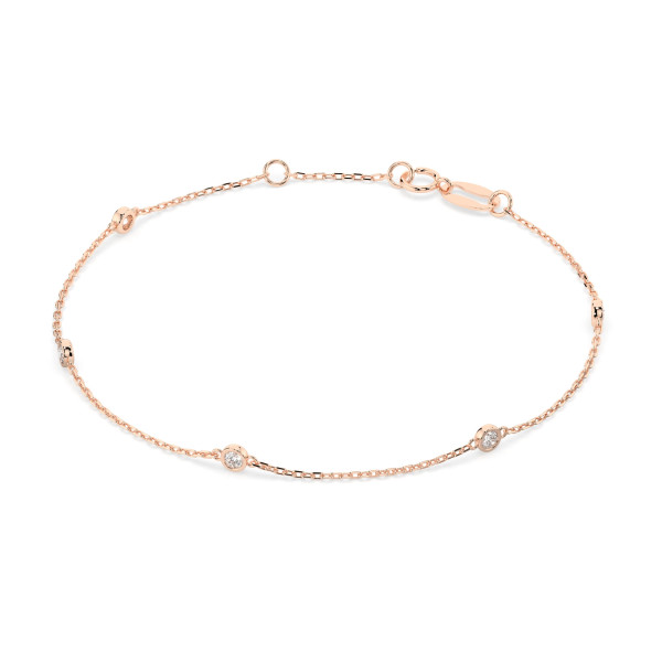 Cara гривна с диаманти 0.14 ct – ЗЛАТНО БИЖУ 14К K105-10008/5R(1.9)/14K