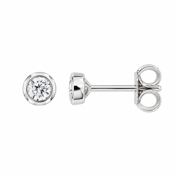 Cara Diamanti gold earrings with diamonds BB0520W/0.12ctsSI/H