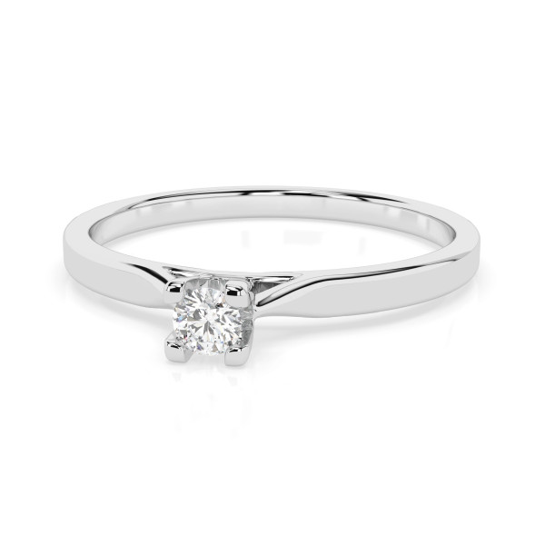 Cara пръстен с диамант 0.06 ct – ЗЛАТНО БИЖУ 14К K101-10034W(2.5)/14K