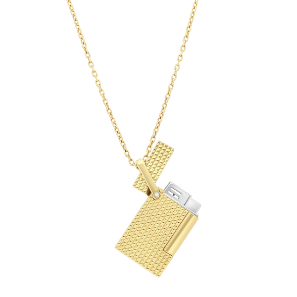 Запалка S.T.Dupont Lighter necklace Diamond head golden K27067CH