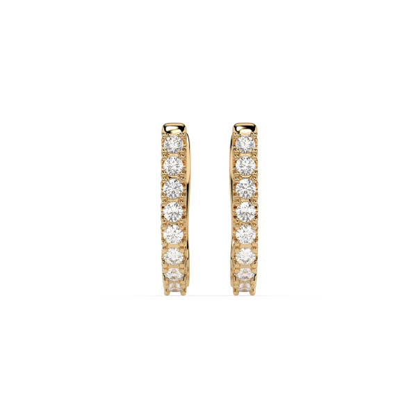 Cara обеци с диаманти 0.32 ct – ЗЛАТНО БИЖУ 14К K102-10044/2Y/14K