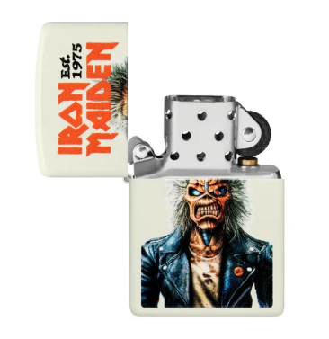 LIGHTER ZIPPO - IRON MAIDEN, GLOWING EDDIE DESIGN