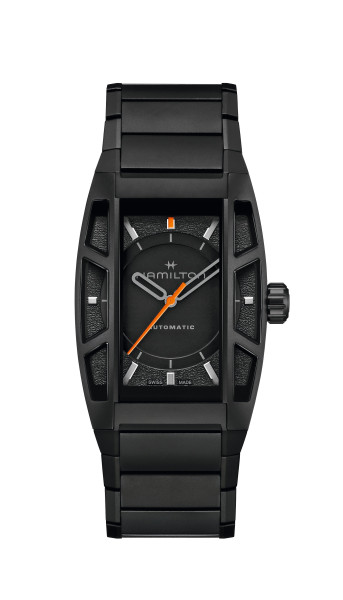 Hamilton Boulton Death Stranding 2 Limited Edition 36x48mm – черен титанов корпус с PVD покритие и 7 сапфирени кристала – ClassicWatches.bg