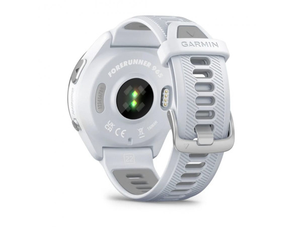 GARMIN FORERUNNER 965 TITANIUM БЕЗЕЛ С WHITESTONE КОРПУС И WHITESTONE/POWDER GREY СИЛИКОНОВА КАИШКА 010-02809-11