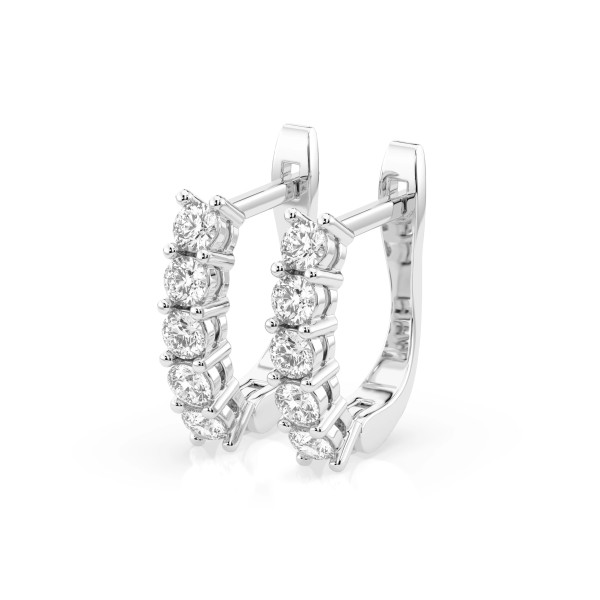 Cara обеци с диаманти 0.60 ct – ЗЛАТНО БИЖУ 14К K102-10098W(2.5)/14K