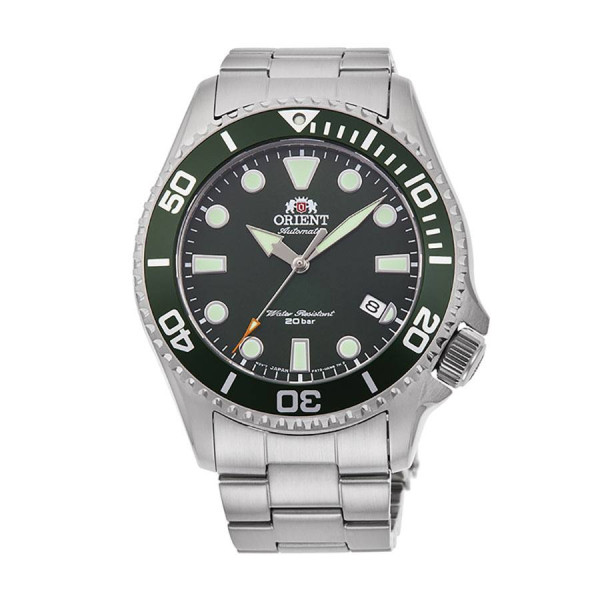 часовник orient ra ac0k02e автоматичен дайвър зелен циферблат classicwatches.bg