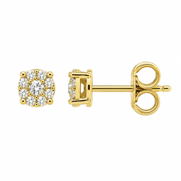 Cara Diamanti gold earrings with diamonds BB0452/0.13ctsSI/H