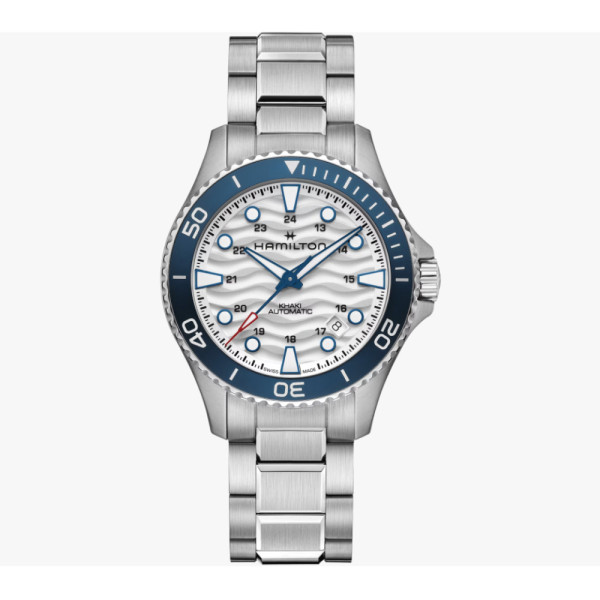 часовник hamilton khaki navy scuba auto h82425110 бял циферблат classicwatches.bg