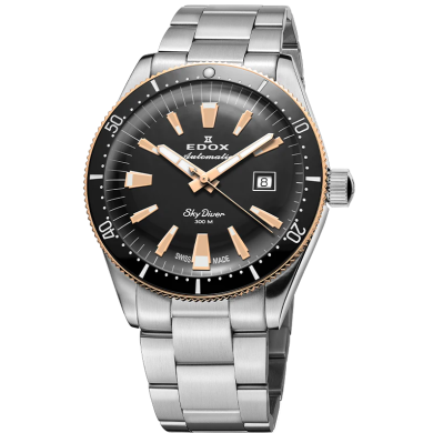 EDOX SKYDIVER LIMITED EDITION AUTOMATIC 42MM MEN`S WATCH 80126 357RNM NIRB