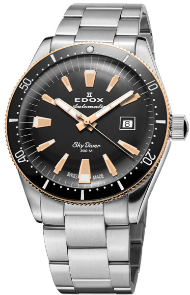 EDOX SKYDIVER LIMITED EDITION AUTOMATIC 42MM MEN`S WATCH 80126 357RNM NIRB