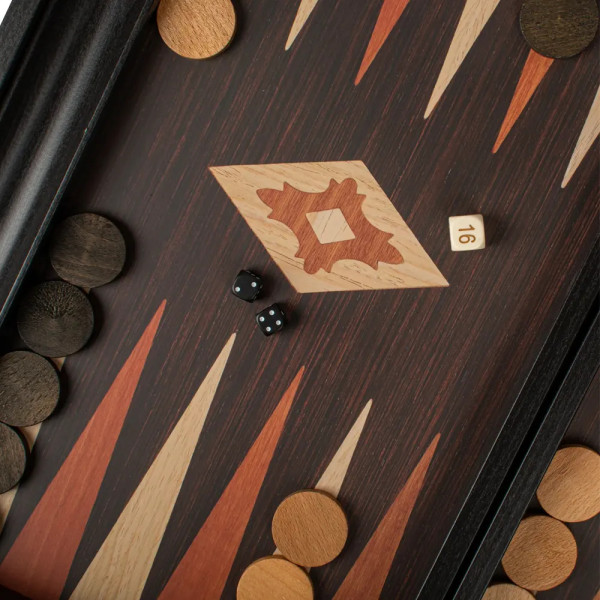 BACKGAMMON FOR GAME MANOPOULOS - WENGE, 47X38 CM