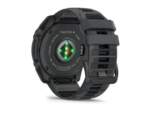 ЧАСОВНИК GARMIN TACTIX® 8 51 ММ AMOLED APPLIED BALLISTICS ULTRALIGHT SOLVER OLIVE DRAB CERAKOTE® 010-04553-11