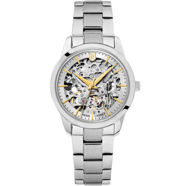 Pierre Lannier 143H621 часовник с открит механизъм и стоманена верижка ClassicWatches.bg
