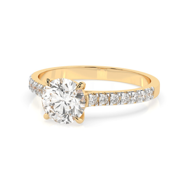 Cara пръстен с диаманти 0.70+0.21 ct GIA сертификат – ЗЛАТНО БИЖУ 14К K101-10094Y(5.7)/14K