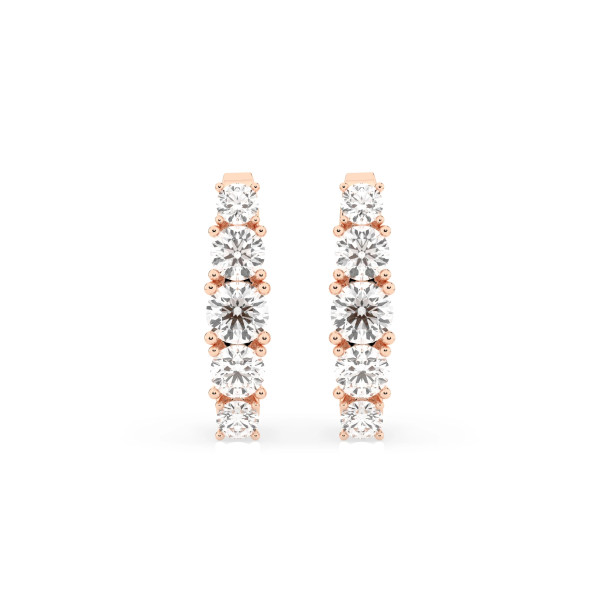 Cara обеци с диаманти 0.30+0.55 ct – ЗЛАТНО БИЖУ 14К K102-10128R/14K