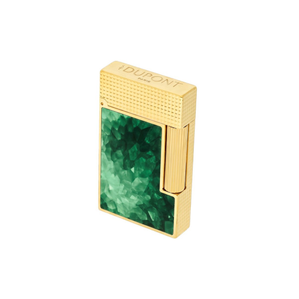 Запалка S.T.Dupont Ligne 2 Cling Geode Green / Gold C16036CL