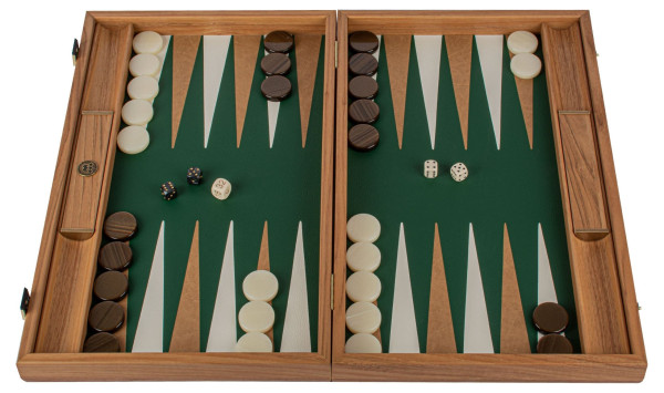 BACKGAMMON FOR GAME MANOPOULOS - CROCODILE TOTE LEATHERETTE, GREEN, 60 X 48 CM, ECO LEATHER