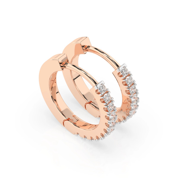 Cara обеци с диаманти 0.22 ct – ЗЛАТНО БИЖУ 14К K102-10109R(1.3)/14K