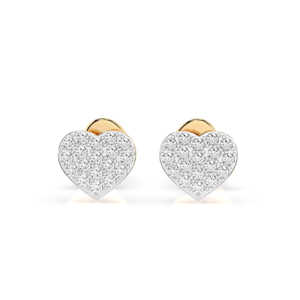 Cara обеци с диаманти 0.18 ct – ЗЛАТНО БИЖУ 14К K102-10097Y/14K