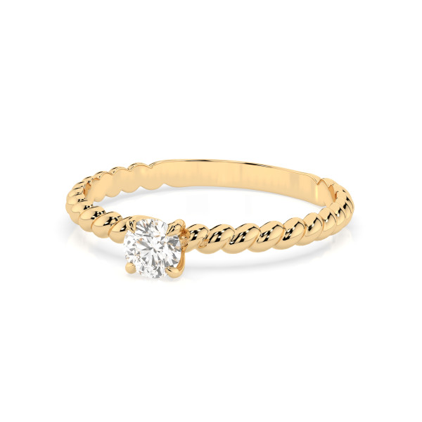 CARA Златен пръстен с диамант 0.30 ct GIA сертификат K101-10032Y