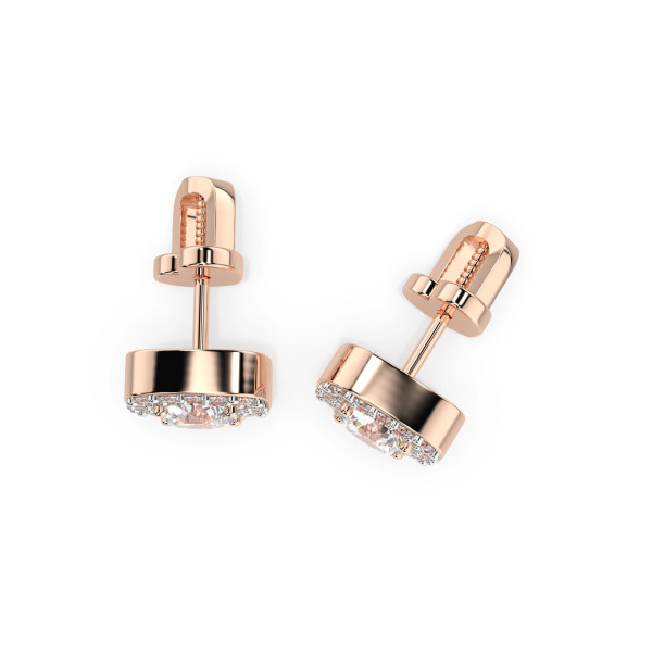 Златно бижу Cara обеци с диаманти 0.80+0.20 ct GIA сертификат K102-10152R