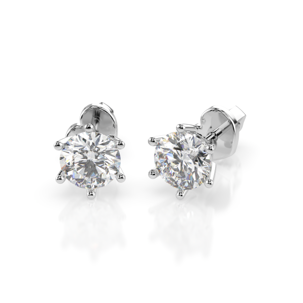 CARA Златни обеци с диаманти 1.00 ct GIA сертификат K102-10151W