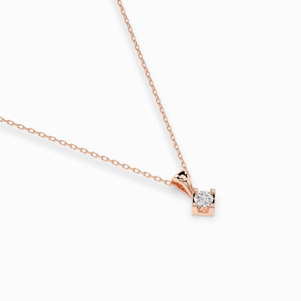 Cara колие с диамант 0.08 ct – ЗЛАТНО БИЖУ 14К K104-10014R(2.7)/14K