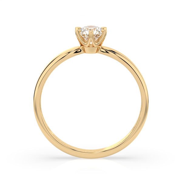 CARA Златен пръстен с диамант 0.30 ct GIA сертификат K101-10040Y