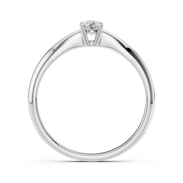 Cara пръстен с диамант 0.20 ct – ЗЛАТНО БИЖУ 14К K101-10021W(3.7)/14K