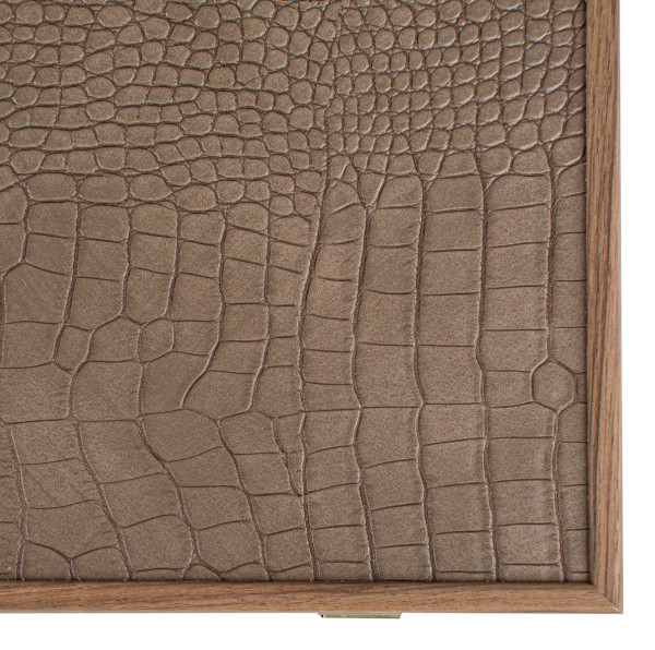 BACKGAMMON FOR GAME MANOPOULOS - CROCODILE TOTE LEATHERETTE, 60 X 48 CM, ECO LEATHER
