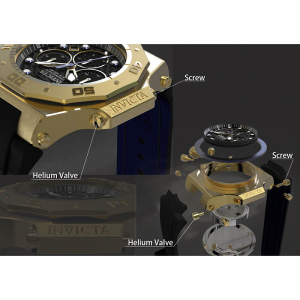 Invicta Akula 14k Gold Exclusive 23103
