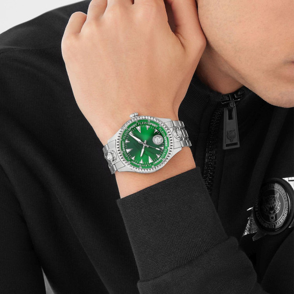 часовник philipp plein ps5ba0624 plein sport зелен циферблат classicwatches.bg