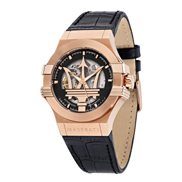 Maserati Potenza Automatic Rose Gold Skeleton