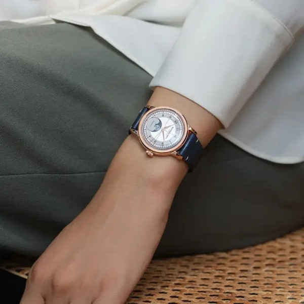 Raymond Weil 145-PC5-05650 с тъмносиня кожена каишка