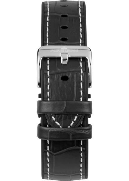 jacques lemans 1-2117ZP хибридна каишка силикон и кожа мъжки часовник classicwatches.bg