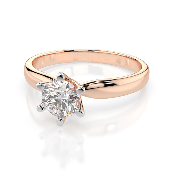 Cara пръстен с диамант 0.70 ct GIA сертификат – ЗЛАТНО БИЖУ 14К K101-10040R(5.7)/14K