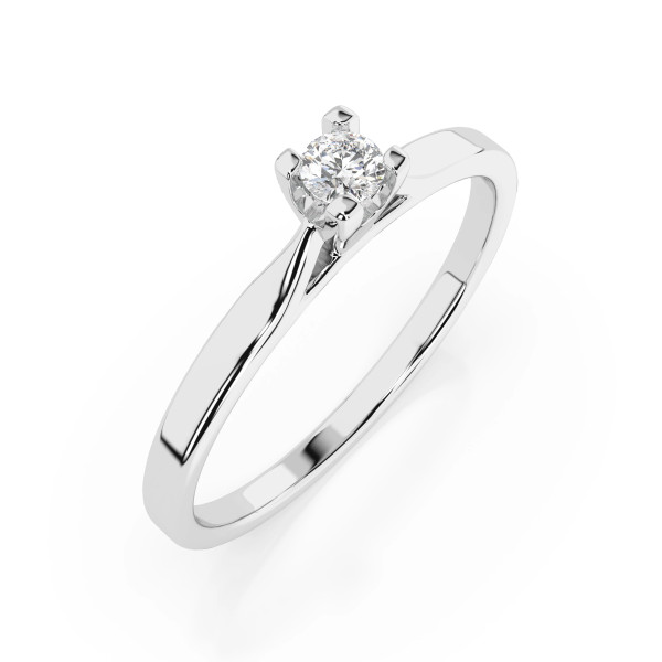 Cara пръстен с диамант 0.06 ct – ЗЛАТНО БИЖУ 14К K101-10034W(2.5)/14K