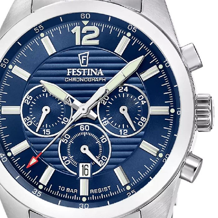 Festina F20742/1 мъжки хронограф със син циферблат – classicwatches.bg