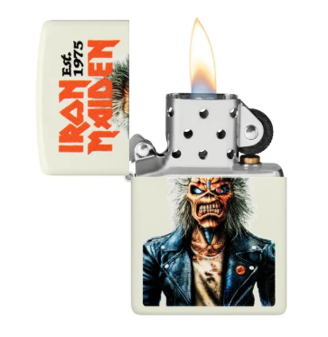 LIGHTER ZIPPO - IRON MAIDEN, GLOWING EDDIE DESIGN
