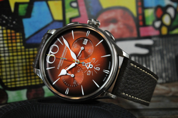 ALEXANDER SHOROKHOFF HAPPY SECOND ORANGE 42MM LIMITED EDITION 50PCS AS.HS-07