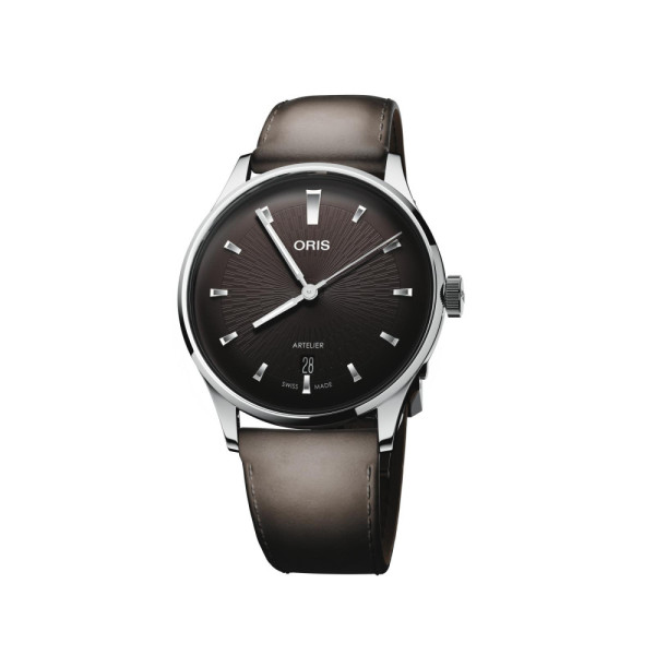 часовник oris artelier date 01 733 7810 4054 черен циферблат classicwatches.bg