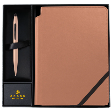 Комплект Cross Tech2 - Macchiato, химикалка и тефтер А5