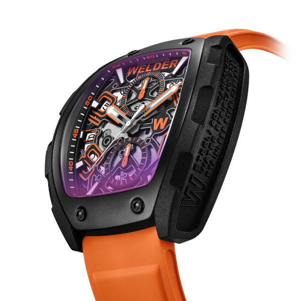 welder w75 wrm5001 black orange silicone strap photochromic glass classicwatches.bg
