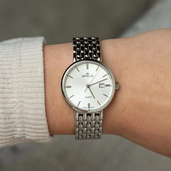 Appella L32007.5113Q със сапфир кристал и верижка от благородна стомана classicwatches.bg