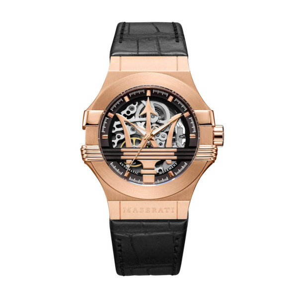 Maserati Potenza Automatic Rose Gold Skeleton