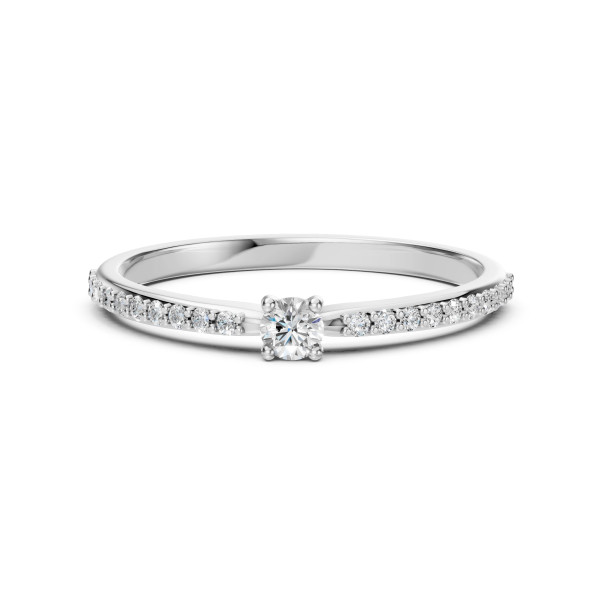 Cara пръстен с диаманти 0.10+0.16 ct – ЗЛАТНО БИЖУ 14К K101-10116/2W(3.0)/14K