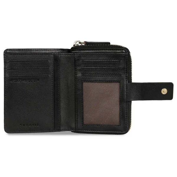 Дамски портфейл Bugatti - Noemi S, RFID защита, черен